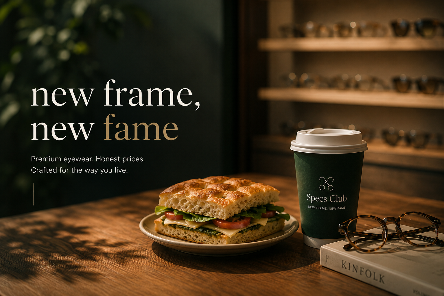 Specs Club premium eyewear and coffee house — New Frame, New Fame